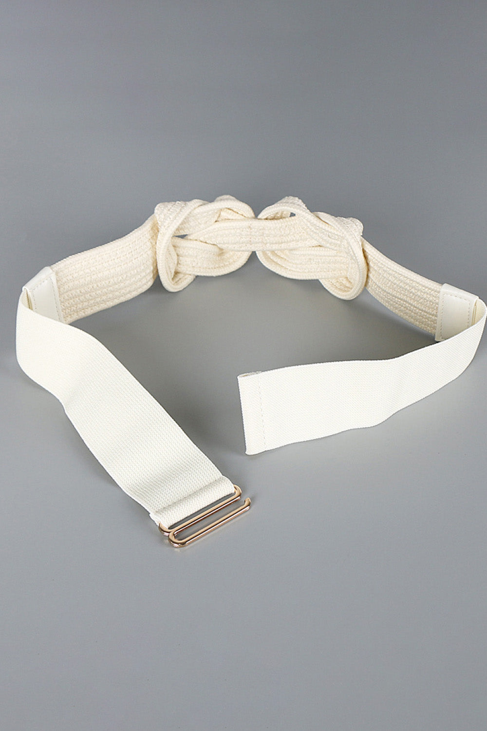 PU Leather Wide Elastic Belt