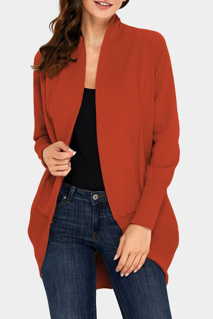 Super Soft Long Sleeve Open Cardigan Kiwidrop