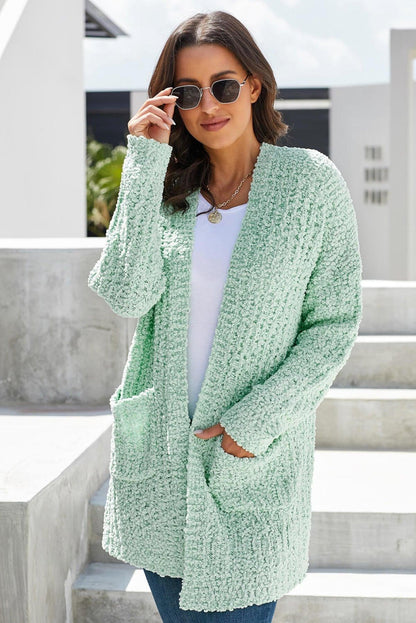 Pebble Beach Textured Cardigan Kiwidrop