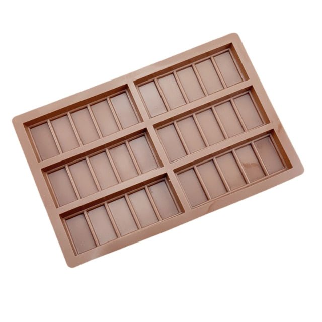 6 Cells Silicone Chocolate Mold - DunbiBeauty, LLC