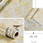 60CM Self-Adhesive Marble PVC Wall Stickers Kitchen Oil Waterproof Renovation Film Cabinet Stove Window Sill Tabletop Wallpaper - DunbiBeauty, LLC