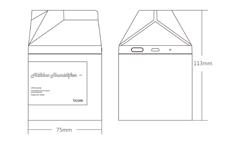 Milk carton humidifier