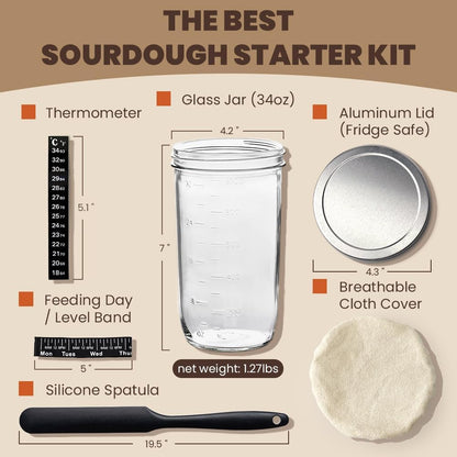 Combler 34oz Sourdough Starter Kit