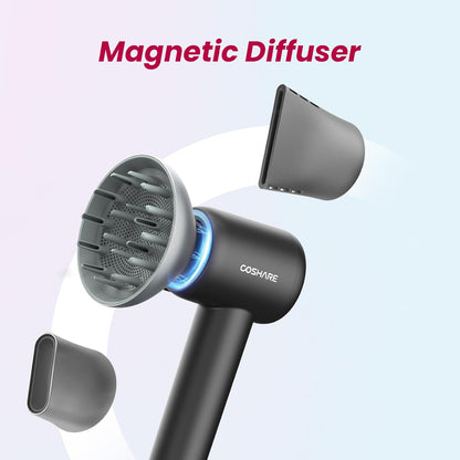 Fast Drying Hair Dryer with Diffuser