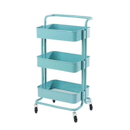 Movable wheeled kitchen storage rack trolley living room storage floor-to-floor beauty salon trolley supplies storage rack Larnt