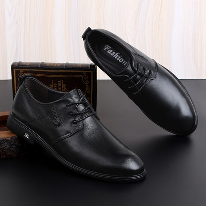 Soft leather soft sole comfortable men's leather shoes