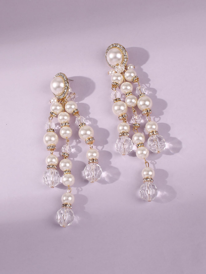 Plastic Pearl Bead Drop Earrings (US Only Shipping) Kiwidrop