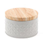 Round Wood Storage Box Zendrop