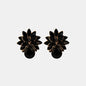 Flower Shape Glass Stone Stud Earrings