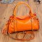 Retro Tassel Solid Color Crossbody Bag Kiwidrop