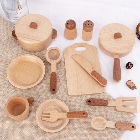 ⚠️ Log Wooden Kitchen Toy Zendrop