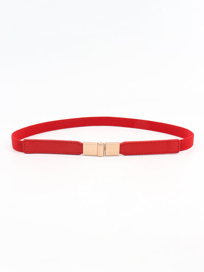 PU Elastic Skinny Belt