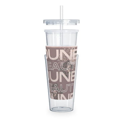 DunbiBeauty Plastic Tumbler with Straw Printify