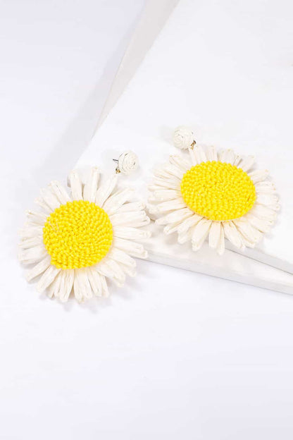 Flower Shape Dangle Earrings