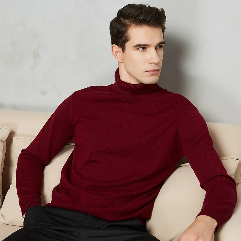 Men's 8 Color Turtleneck Sweater Zendrop