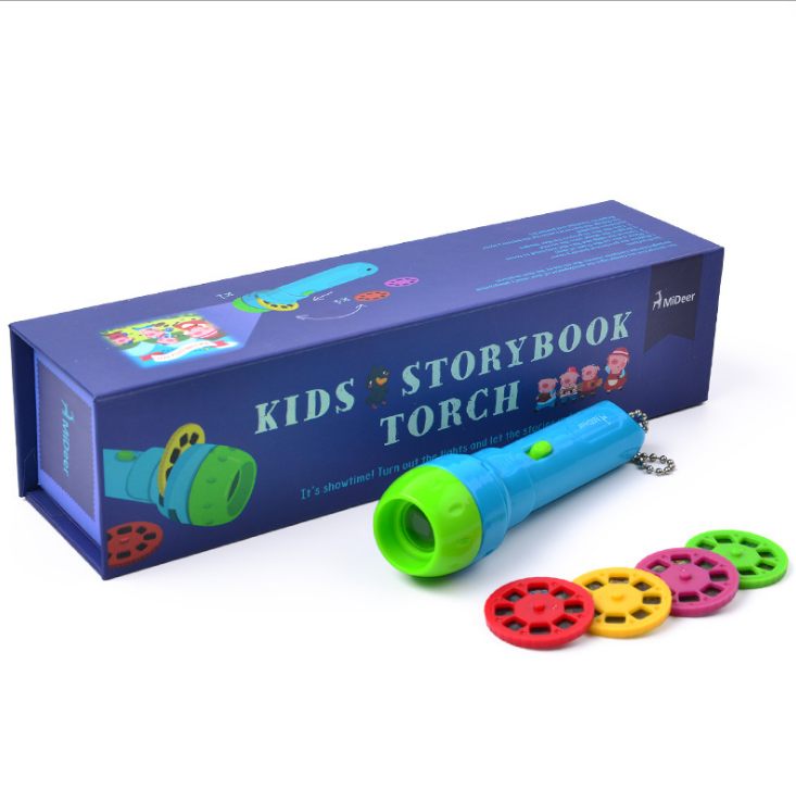 ⚠️🚨 Cartoon Storybook Cards LED Projection Flashlight Interactive Toy Kids Gift SupDropshipping