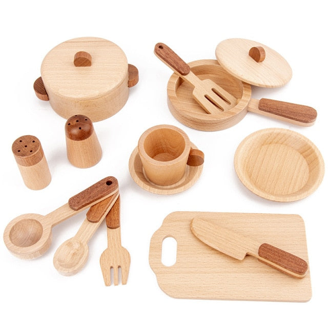 ⚠️ Log Wooden Kitchen Toy Zendrop