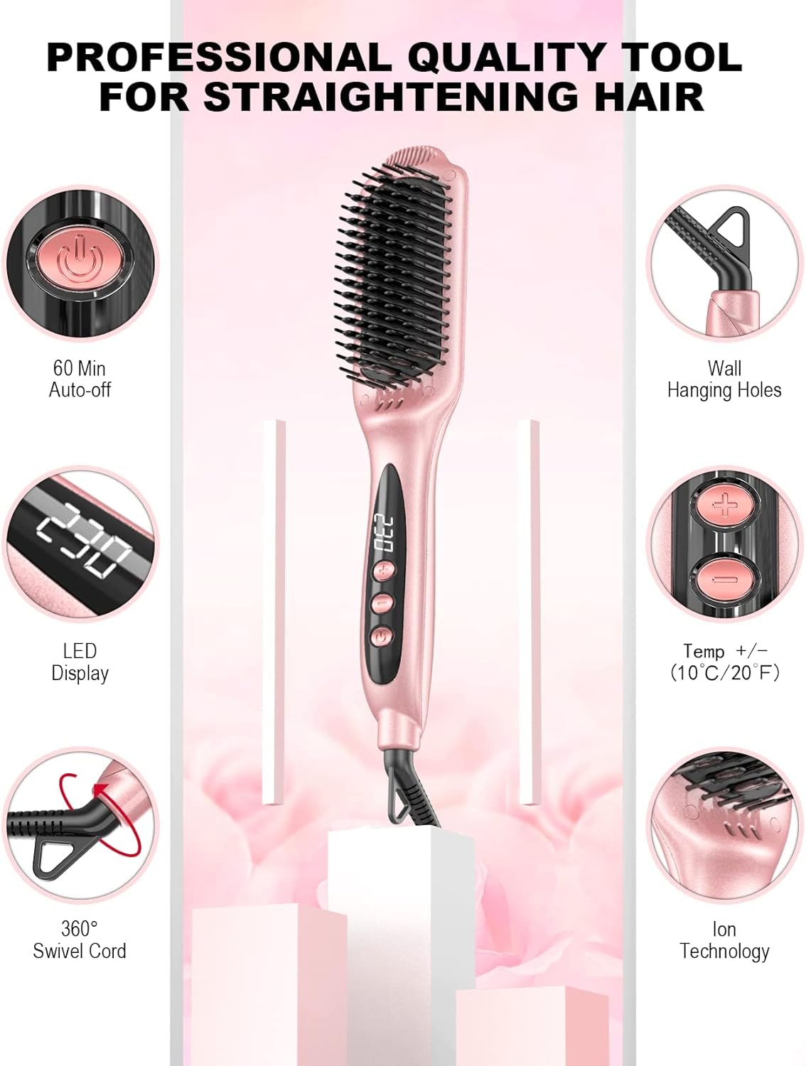 Hair Straightener Brush