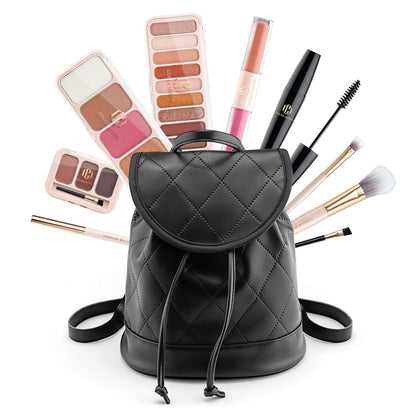 Color Nymph Makeup Kit for Women, Makeup Gift Set All In One Travel Backpack for Girls With Eyeshadow,Mascara, Lipgloss, Highlighter, Blush, Eyeliner pencil (Bag B)