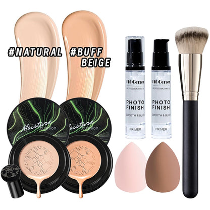 YBUETE All in One Makeup Kit Set for Women, Makeup Gift for Women Teen Girl, Eyeshadow Foundation CC Cream Face Primer, Makeup Brush Sponge, Lipstick, Eyebrow Soap Pencil Mascara Eyeliner Cosmetic bag