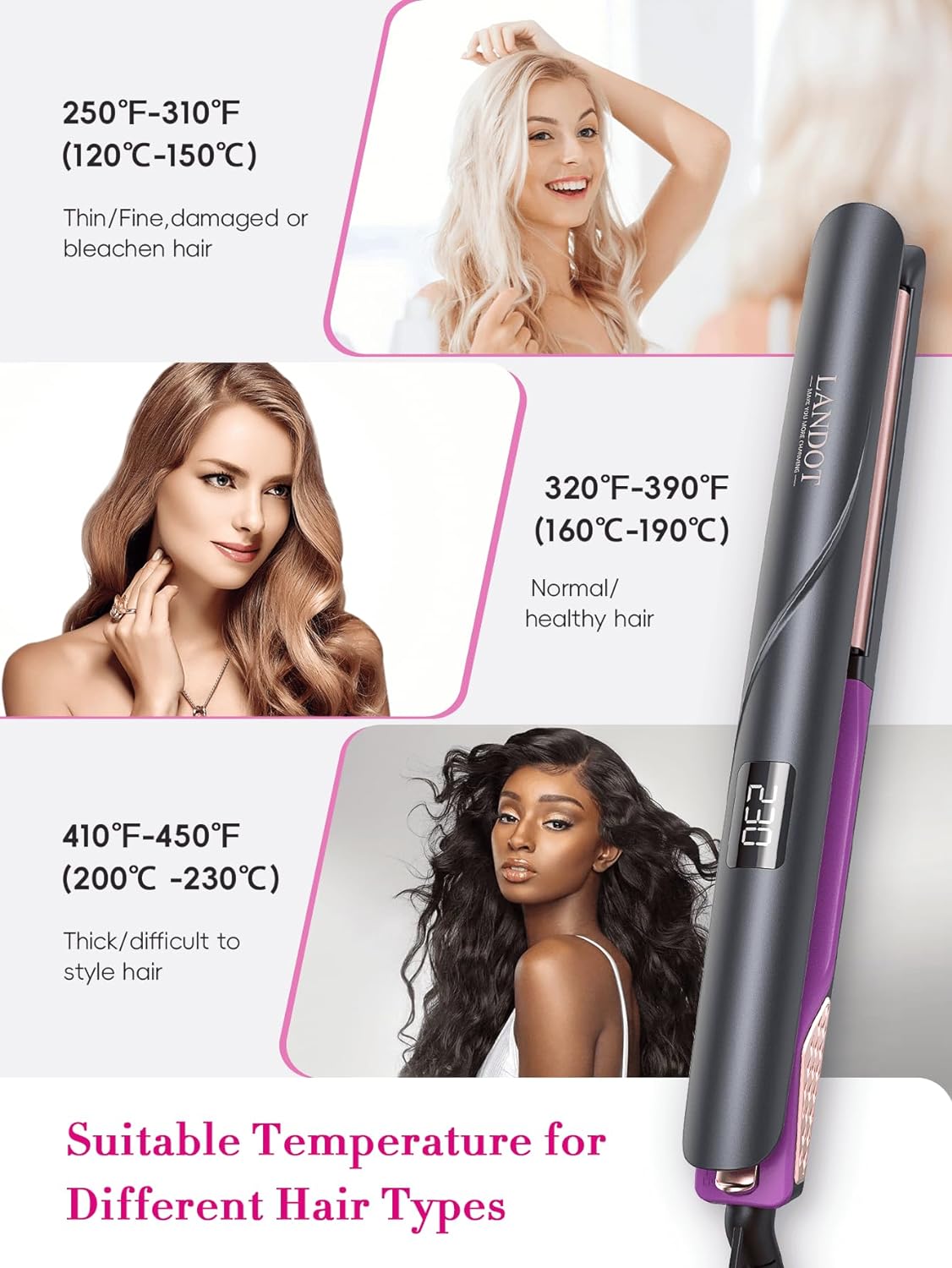 Hair Straightener and Curler 2 in 1