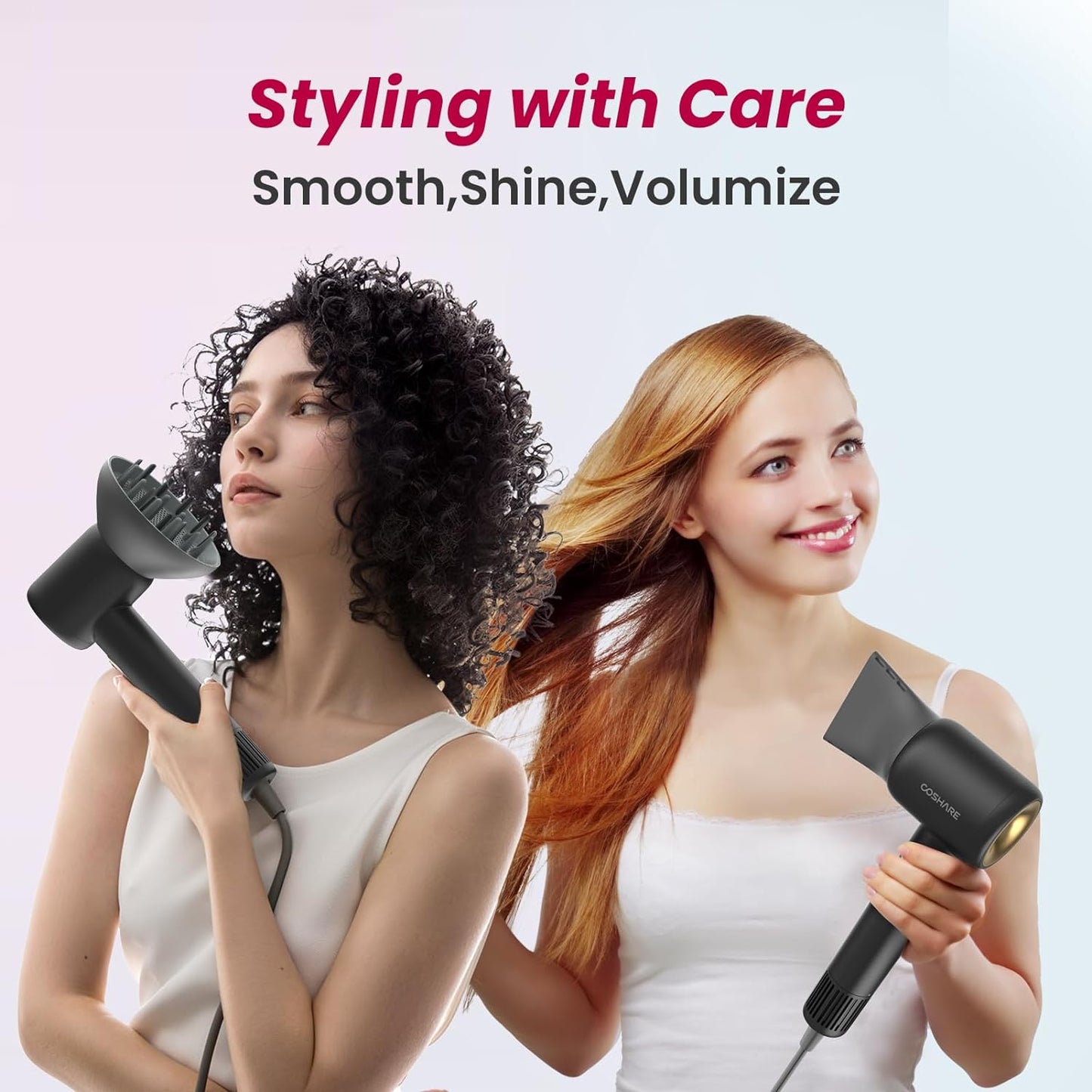 Fast Drying Hair Dryer with Diffuser