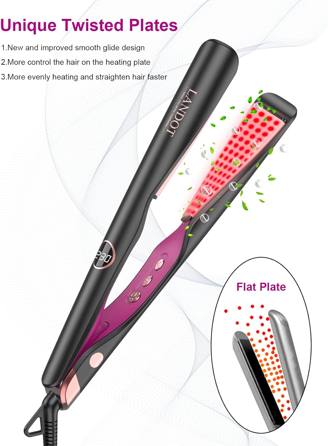 Hair Straightener and Curler 2 in 1