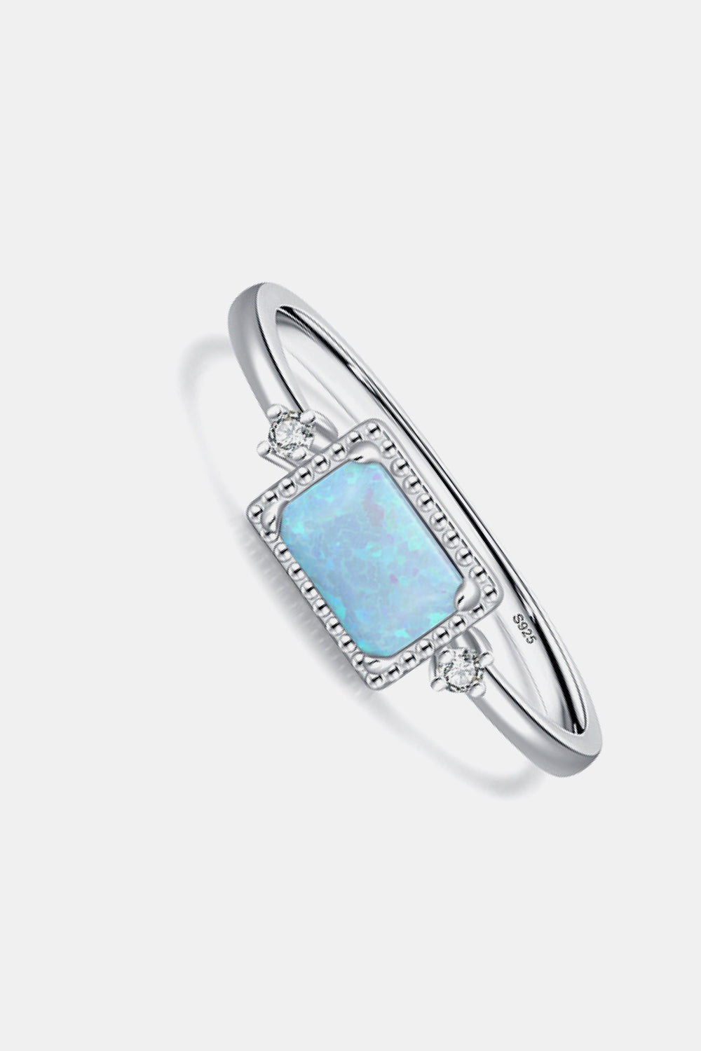 925 Sterling Silver Opal Ring