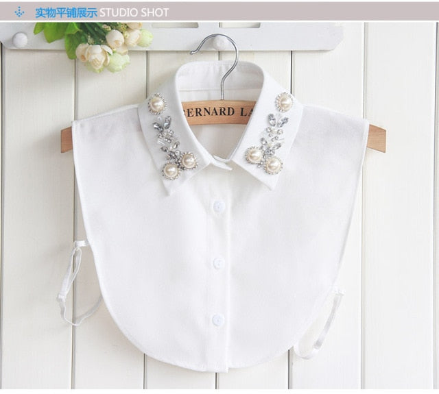 Vintage White Detachable Collar Zendrop