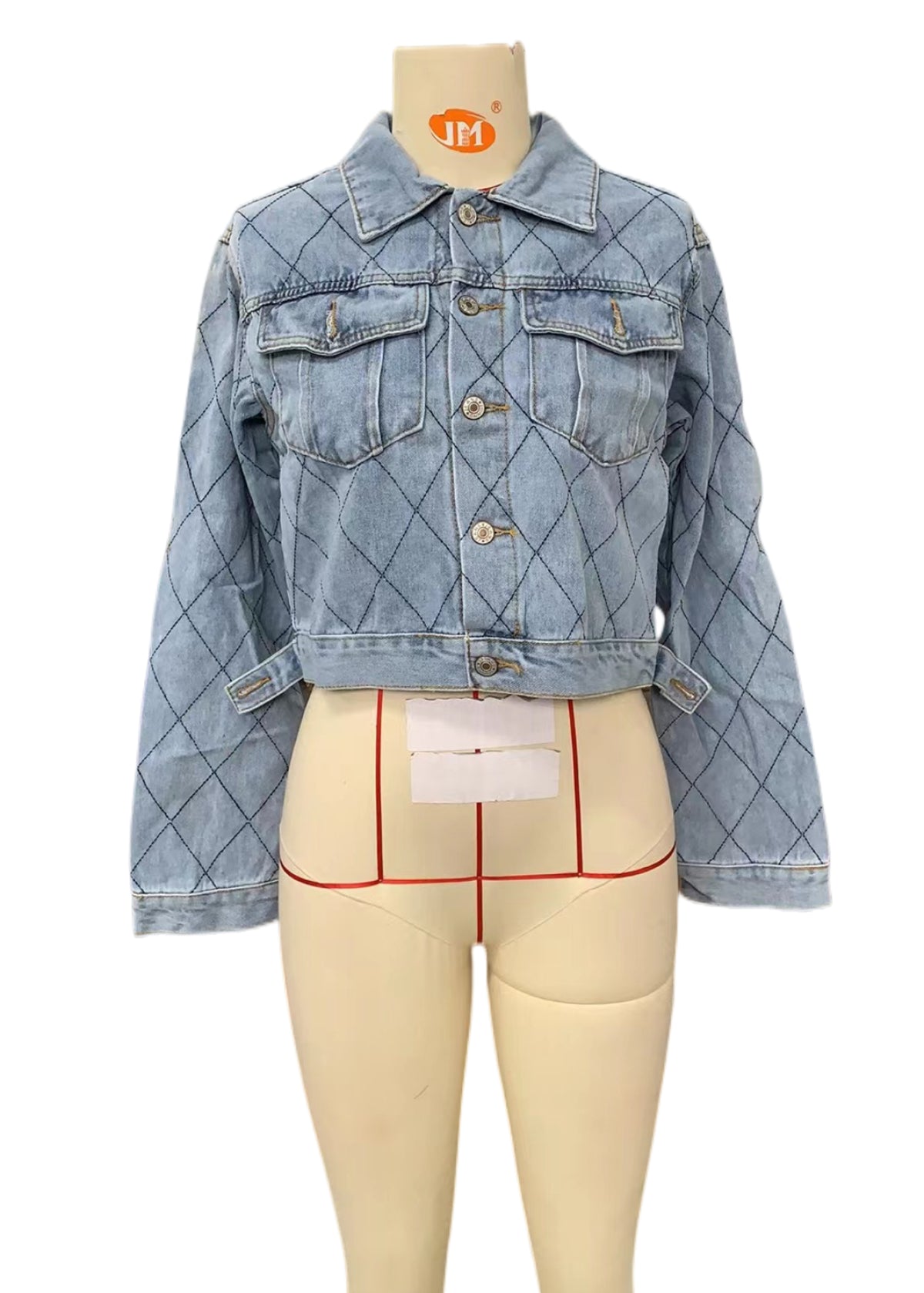 Slim Nostalgic Washing Long Sleeve Women's Denim Jacket Kiwidrop