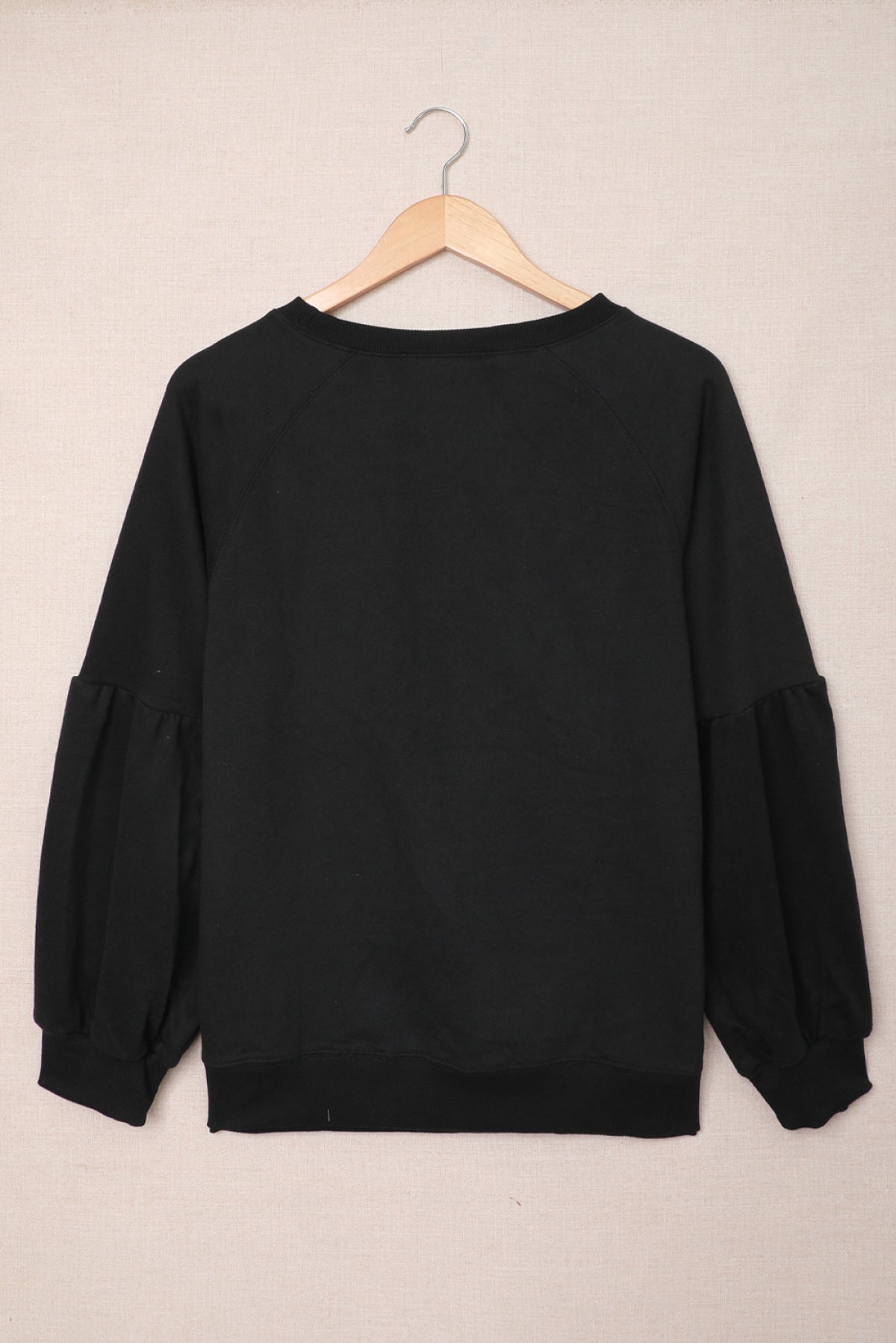 Raglan Patchwork Sleeve Pullover Sweatshirt Kiwidrop