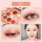 Nine Colors Matte Pearlescent Waterproof Long Lasting Star Bright Diamond Eyeshadow Palette