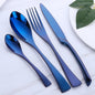 8-24PCS Buyer Star Stylish Tableware Set Flatware Cutlery Stainless Steel Utensils Kitchen Dinnerware Include Knife Fork Spoon - DunbiBeauty, LLC