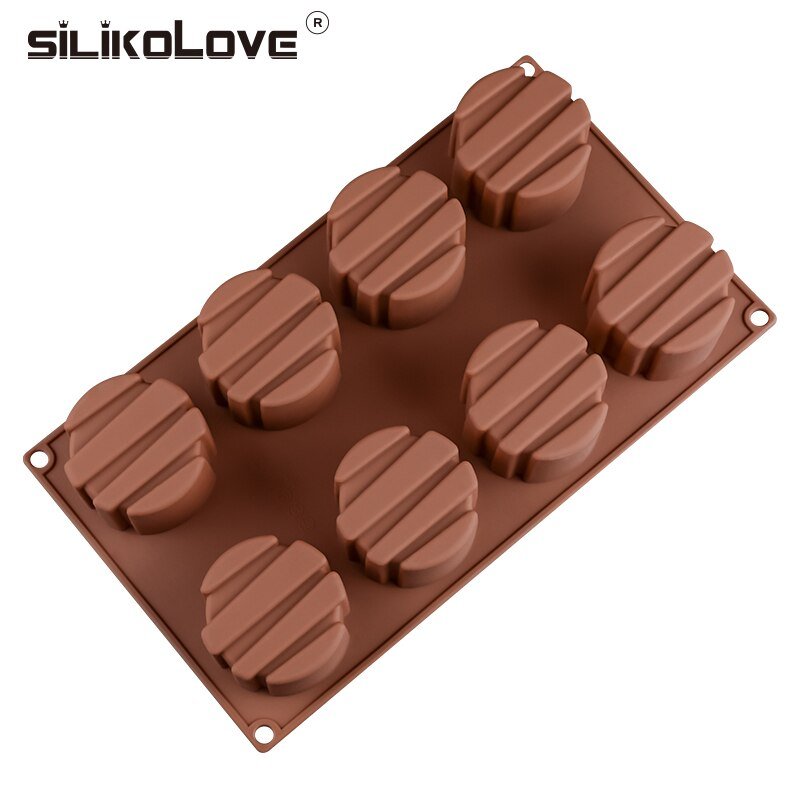 8 Cavity Cylinder Mousse Mold Silicone Pastry Molds Bakery Accessories Kitchen Utensils - DunbiBeauty, LLC