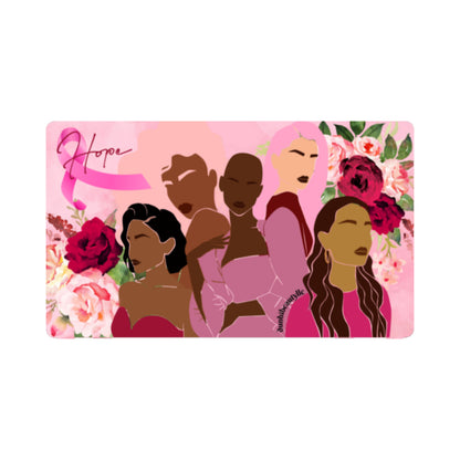 Nintendo Switch Game Console Stickers ｜PVC -Unity, Hope, Pink, Hot Pink, Burgundy, Roses, Breast Cancer Awareness, Women, Black, Hispanic, White, Hair, Smooth (Designed by Dunbi)