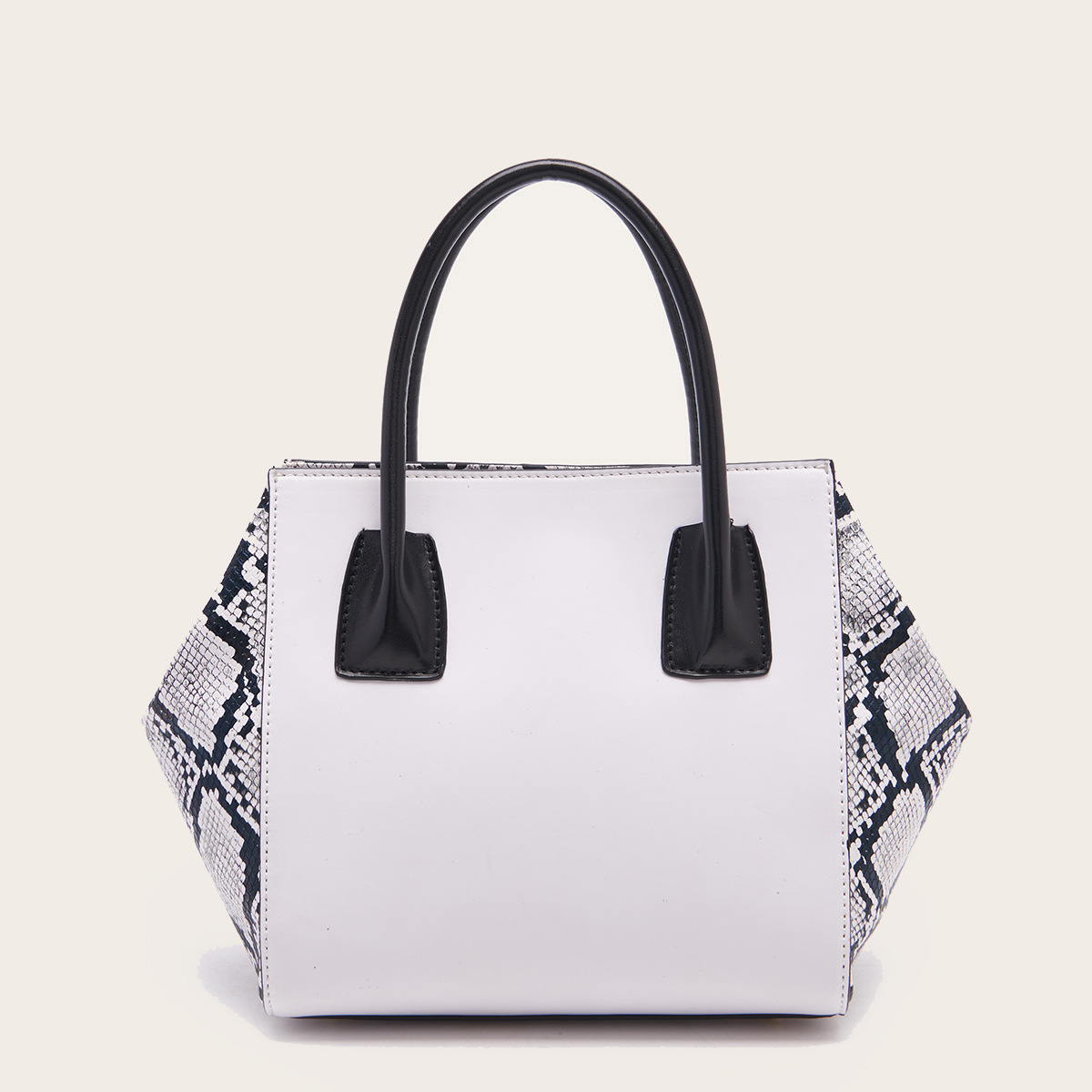 Retro Snakeskin Print Tote Bag Kiwidrop