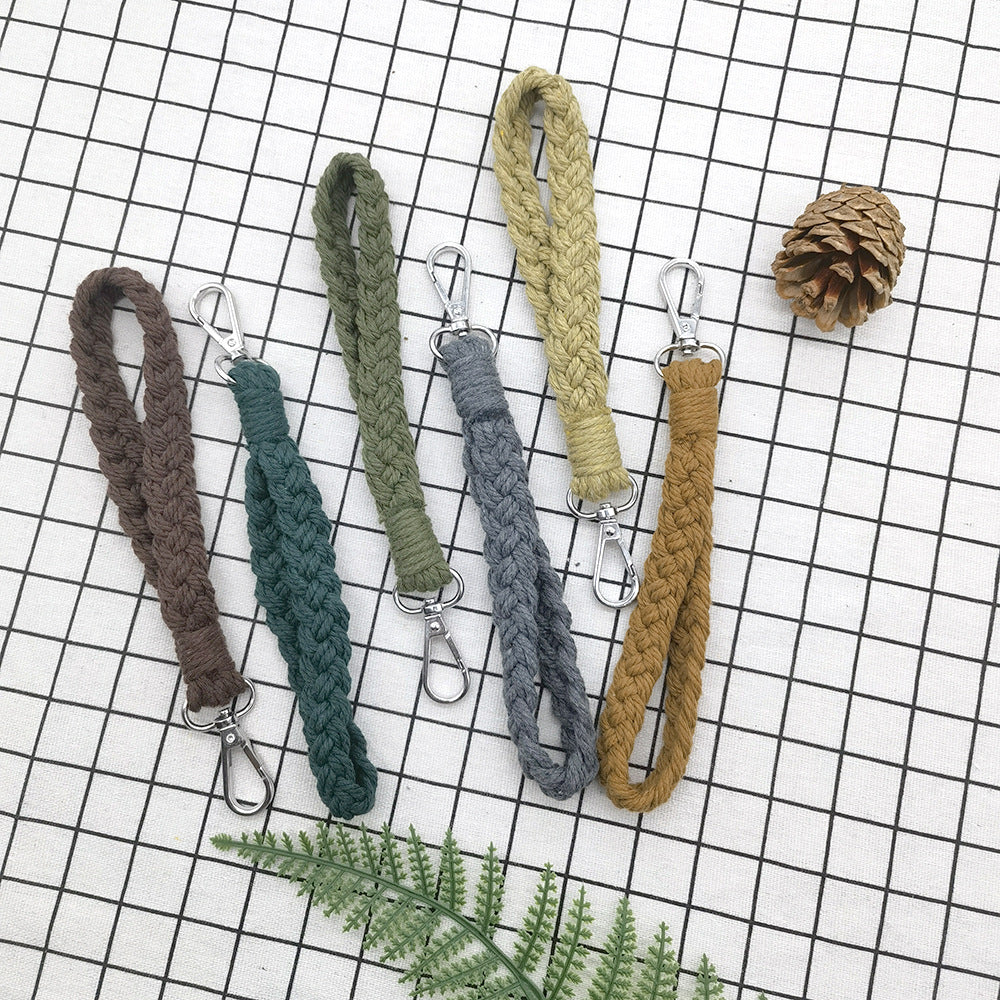 Assorted 4-Piece Macrame Keychain