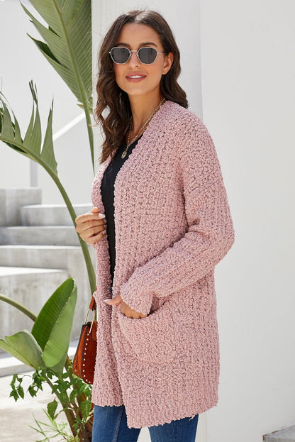 Pebble Beach Textured Cardigan Kiwidrop