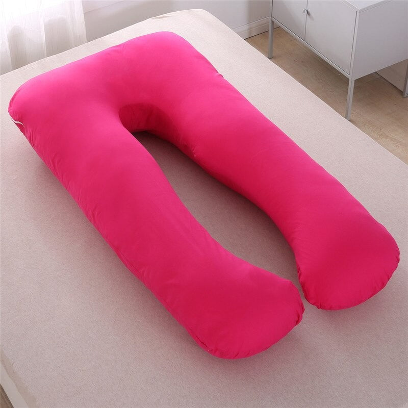 Maternity Pregnant Women Sleeping Support Pillow Cotton Pillowcase U Shape Pillows Pregnancy Side Sleeper Bedding Larnt