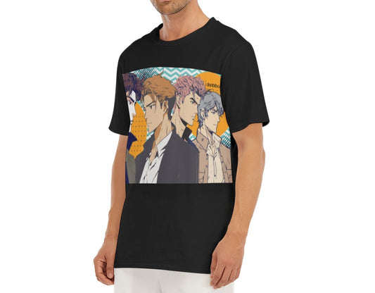 All-Over Print Men's O-Neck T-Shirt | 190GSM Cotton  Anime, Nostalgia, Guy Crush, Boys, Emotions, Friendship, Handsome (Designed by Dunbi)