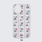 iPhone14 Series Mobile Phone Case | TPU Kawaii Cat, Anime Style, Cartoon, Emotions, Happy, Sad, Angry, Laughing, White Background (Designed by Dunbi)