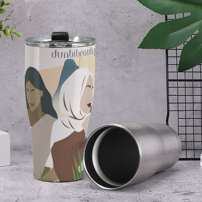 Cone Tumbler 30oz Korean Woman, Indian Woman, Arab Woman, Peace, Happiness, Beauty (Designed by Dunbi)