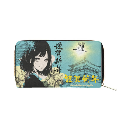 Mini Purse Japan, Japanese, Yellow, Blue, Day, Early Morning, Sunny Day, Crane, Architecture, Pretty Girl, Tiger, Kanji (Designed by Dunbi)