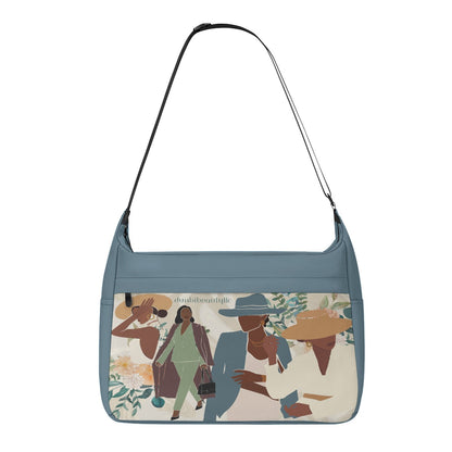 Messenger Bag Black Women in Business, Elegance, Confidence (Designed by Dunbi)