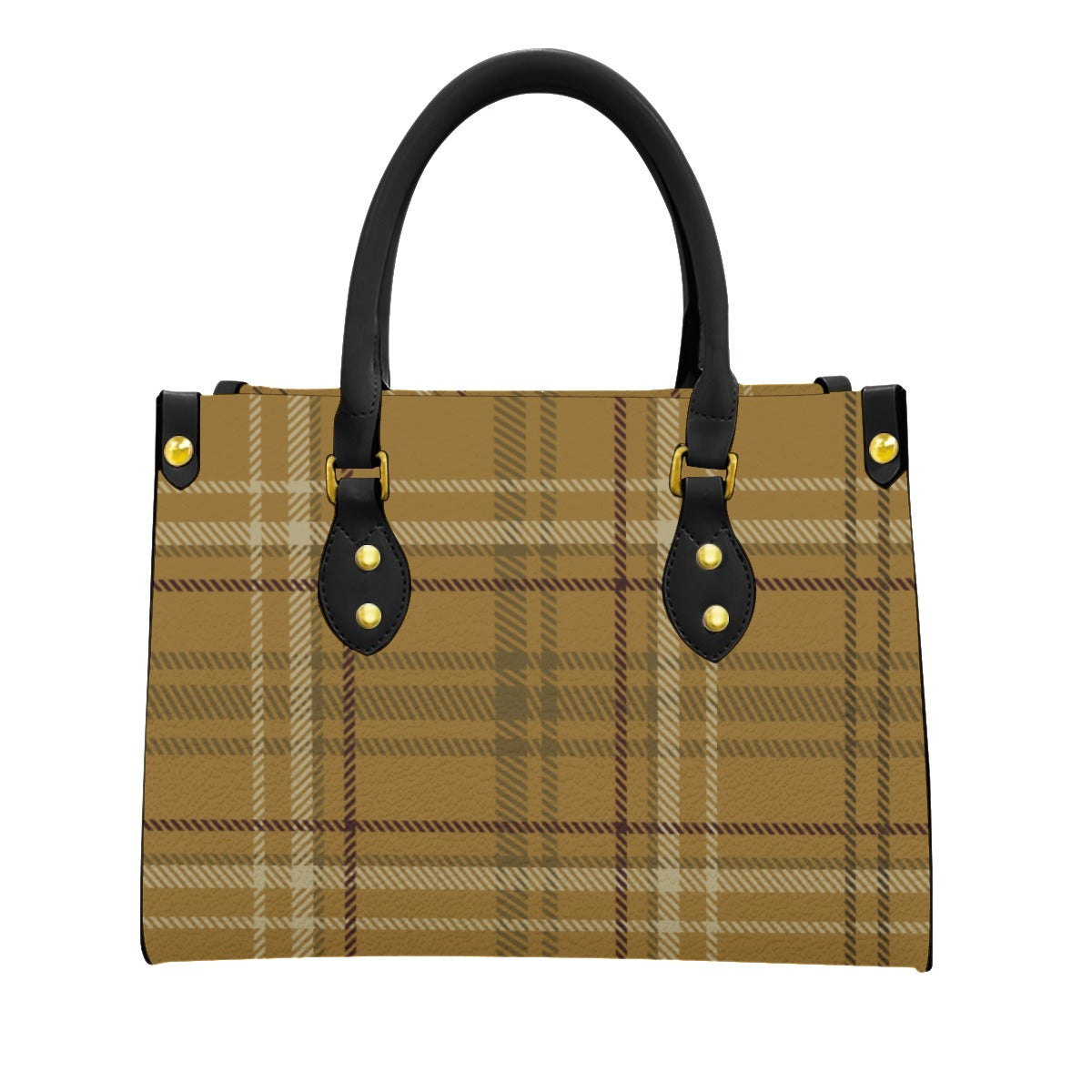 PU Handbag Burnt Orange Plaid (Designed by Dunbi) Yoycol