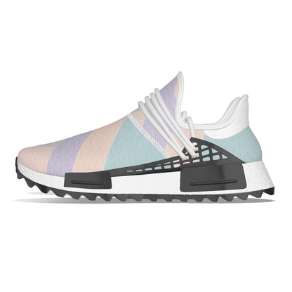 Women's Mesh Sneakers Pastel Crossed Stripes (Designed by Dunbi)