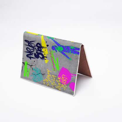 PU Card Bag Graffiti, Paint, Art, Spray Painting, Don't Give Up, Inspirational, Motivational (Designed by Dunbi)