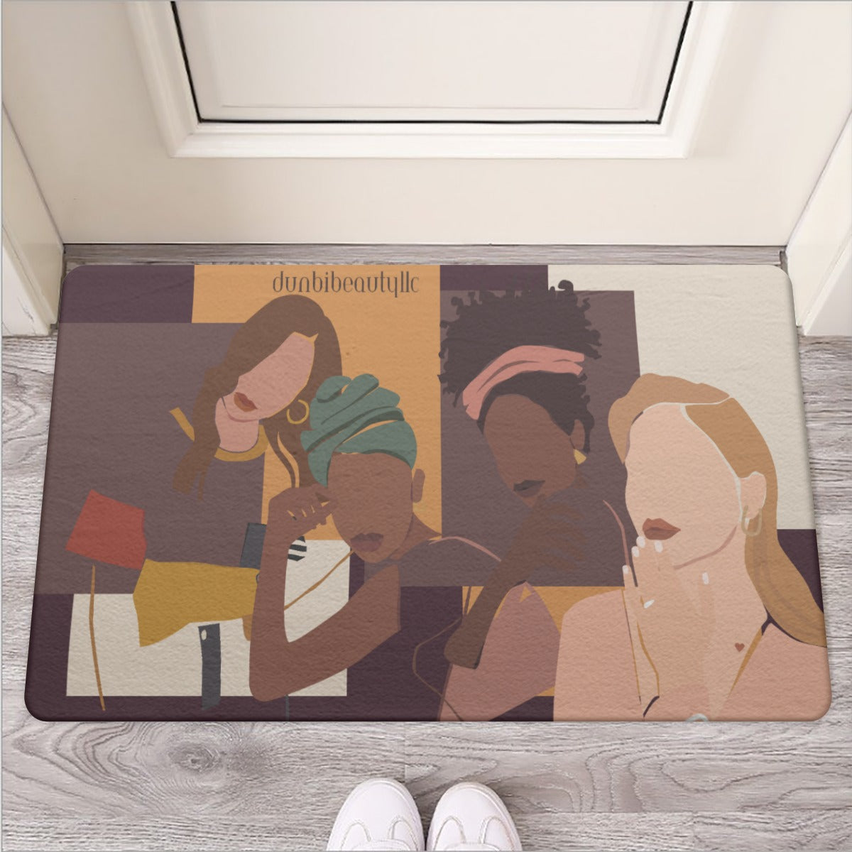 Door Mat | Rubber Afro Latinas, Latinas, Community, Beauty, Grace, Style, Fashion. Trendsetters (Designed by Dunbi)