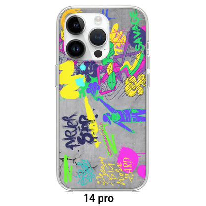 iPhone14 Series Mobile Phone Case | TPU Graffiti, Paint, Art, Spray Painting, Don't Give Up, Inspirational, Motivational (Designed by Dunbi)