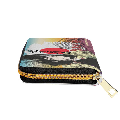 Mini Purse Japan, Japanese, Yellow, Blue, Purple, Orange, Day, Early Morning, Sunrise, Japan Flag, Sunrise Rainbow, Crane, Architecture, Pretty Girl, Tiger, Kanji (Designed by Dunbi)